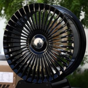 Bentley Continental GT / Rolls-Royce Ghost Forged Wheels – Gloss Black Multi-Spoke (5-Lug)