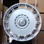 Bentley Continental GT / Rolls-Royce Ghost Forged Wheels – Matte Silver Slotted Turbine Disc (5-Lug)