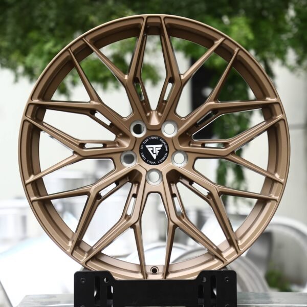 BMW M3 wheels – Matte Bronze Y-Spoke Mesh, front view