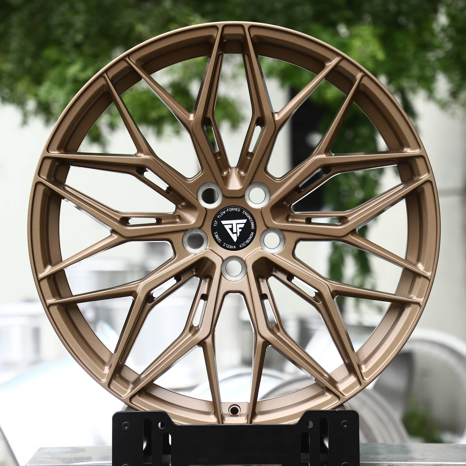 BMW M3 wheels – Matte Bronze Y-Spoke Mesh, front view