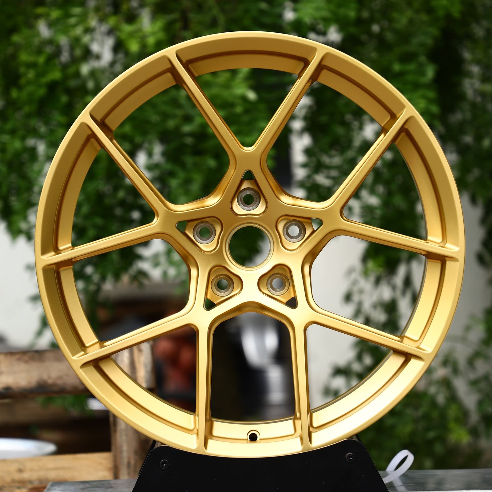 BMW M4 wheels – Gold 5 Y-Spoke, front view