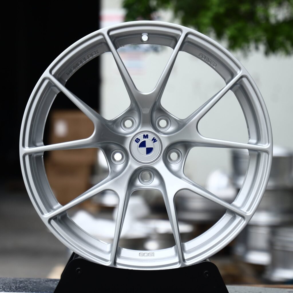 BMW X5 wheels – Bright Silver 10-Spoke (BMW OEM-Style), front view