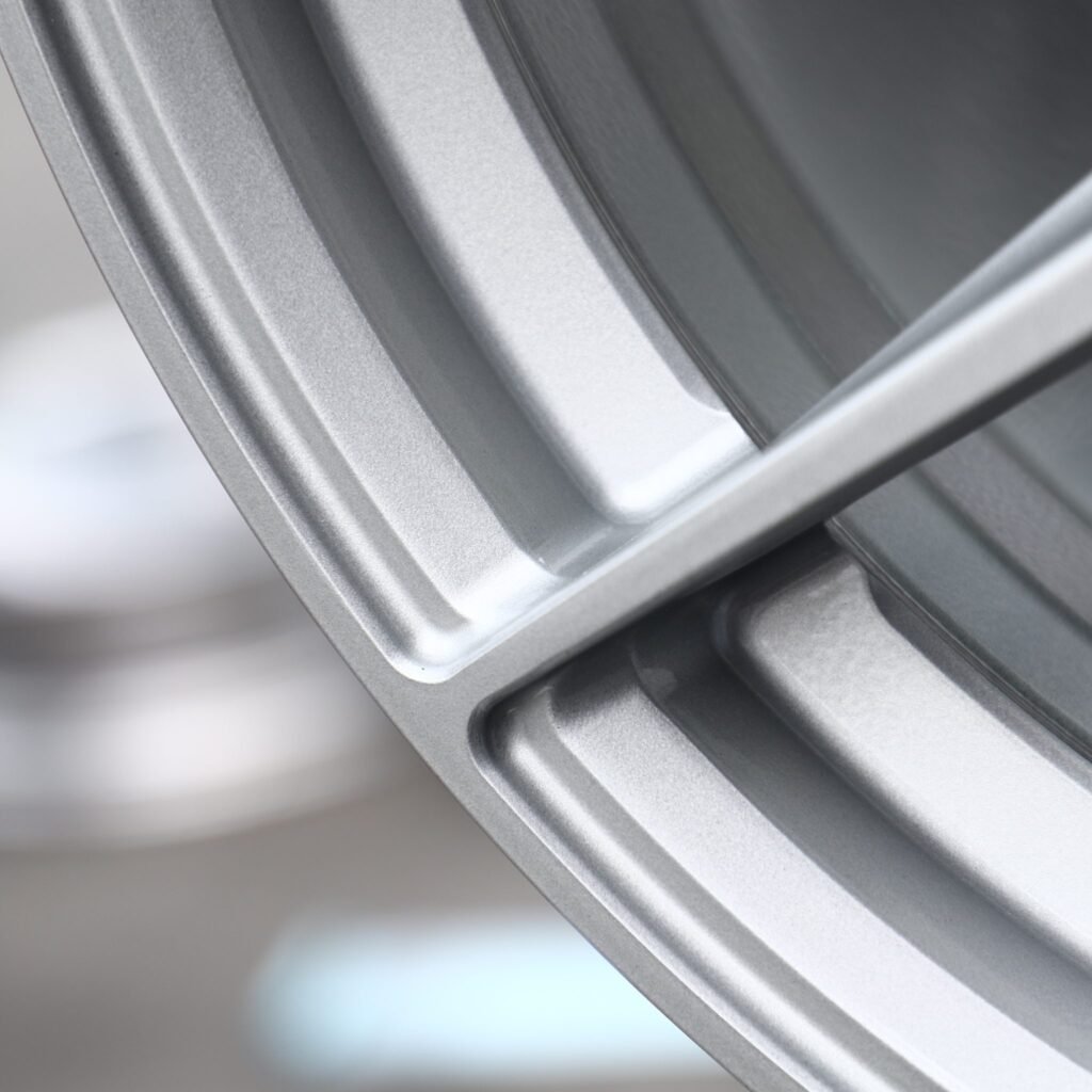 BMW M3 G80 wheels – Bright Silver 5 Y-Spoke Concave (BMW OEM-Style), lip and barrel detail