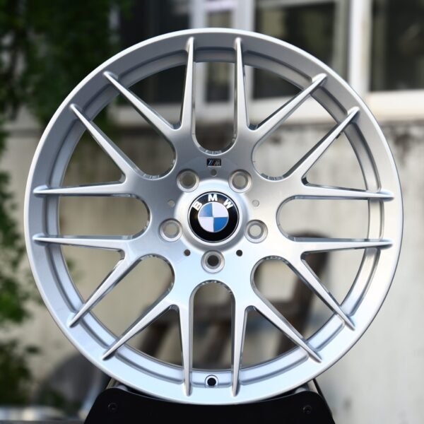 BMW OEM-Style Bright Silver 8 Y-Spoke Mesh Forged Wheels – BMW X5 / X6 Fitment (5-Lug) Replica forged wheel