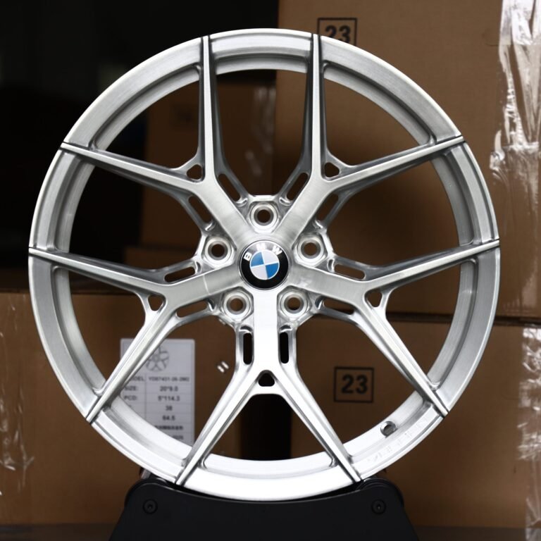 BMW X3 wheels – Brushed Silver 5 Y-Spoke (BMW OEM-Style), front view