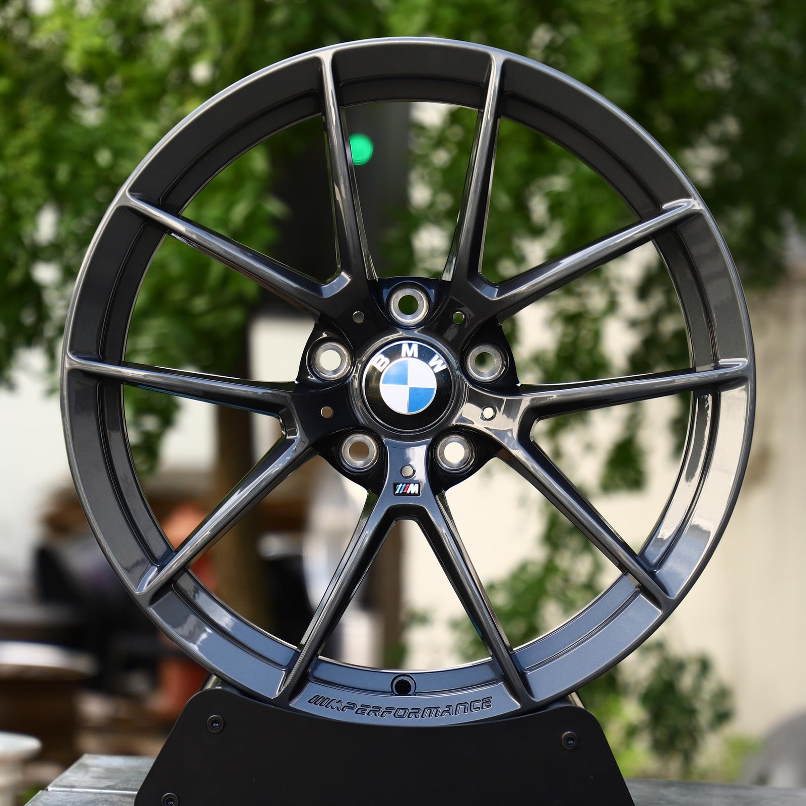 BMW X3 wheels – Gloss Black 10-Spoke (BMW OEM-Style), front view