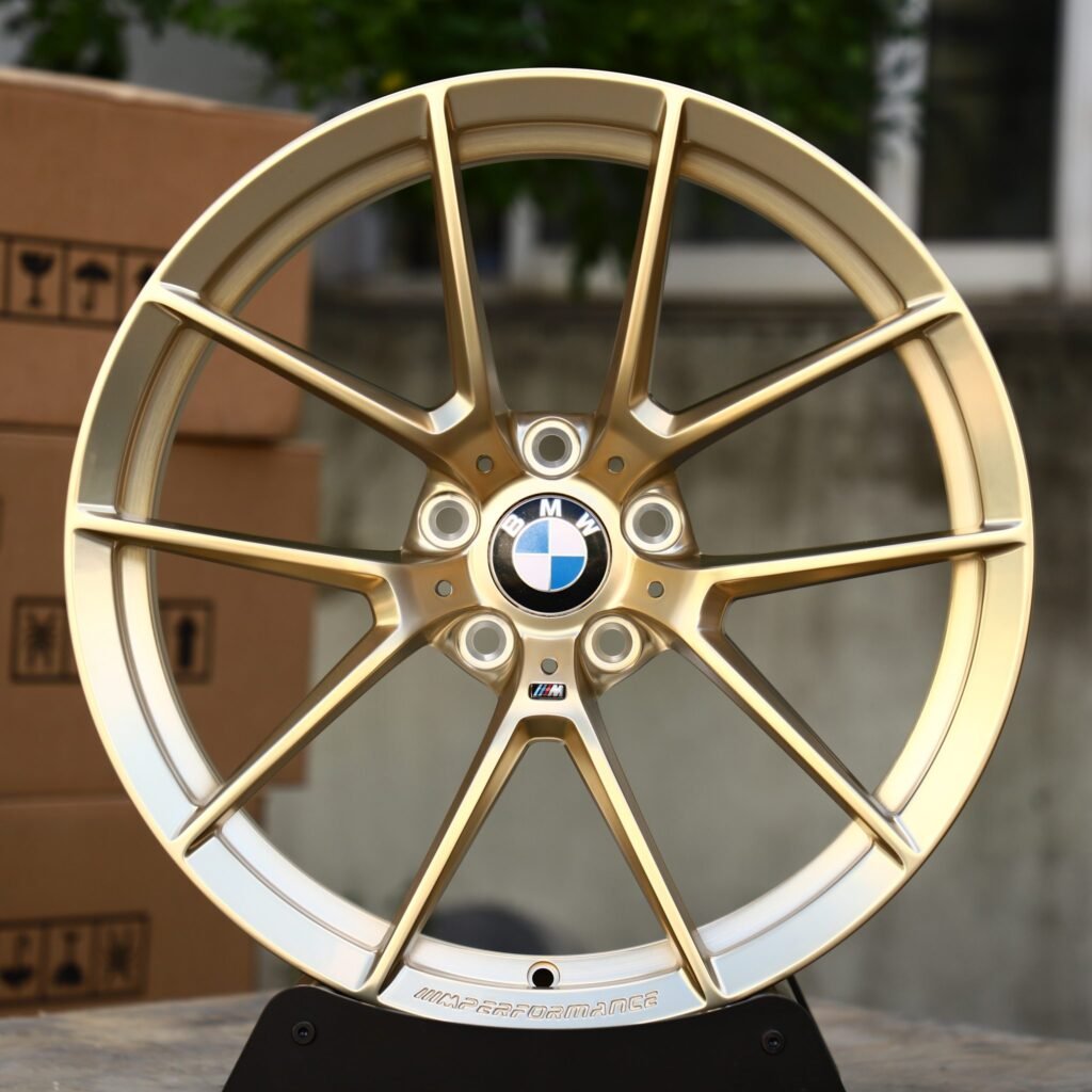 BMW 3 Series wheels – Gold 10-Spoke (BMW OEM-Style), front view
