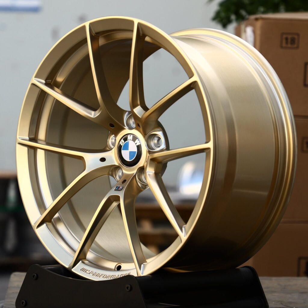5x120 wheels – Gold 10-Spoke (BMW OEM-Style), side view