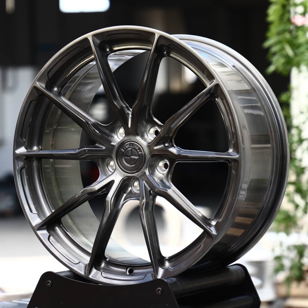 BMW 3 Series wheels – Gunmetal 10-Spoke (BMW OEM-Style), angled view