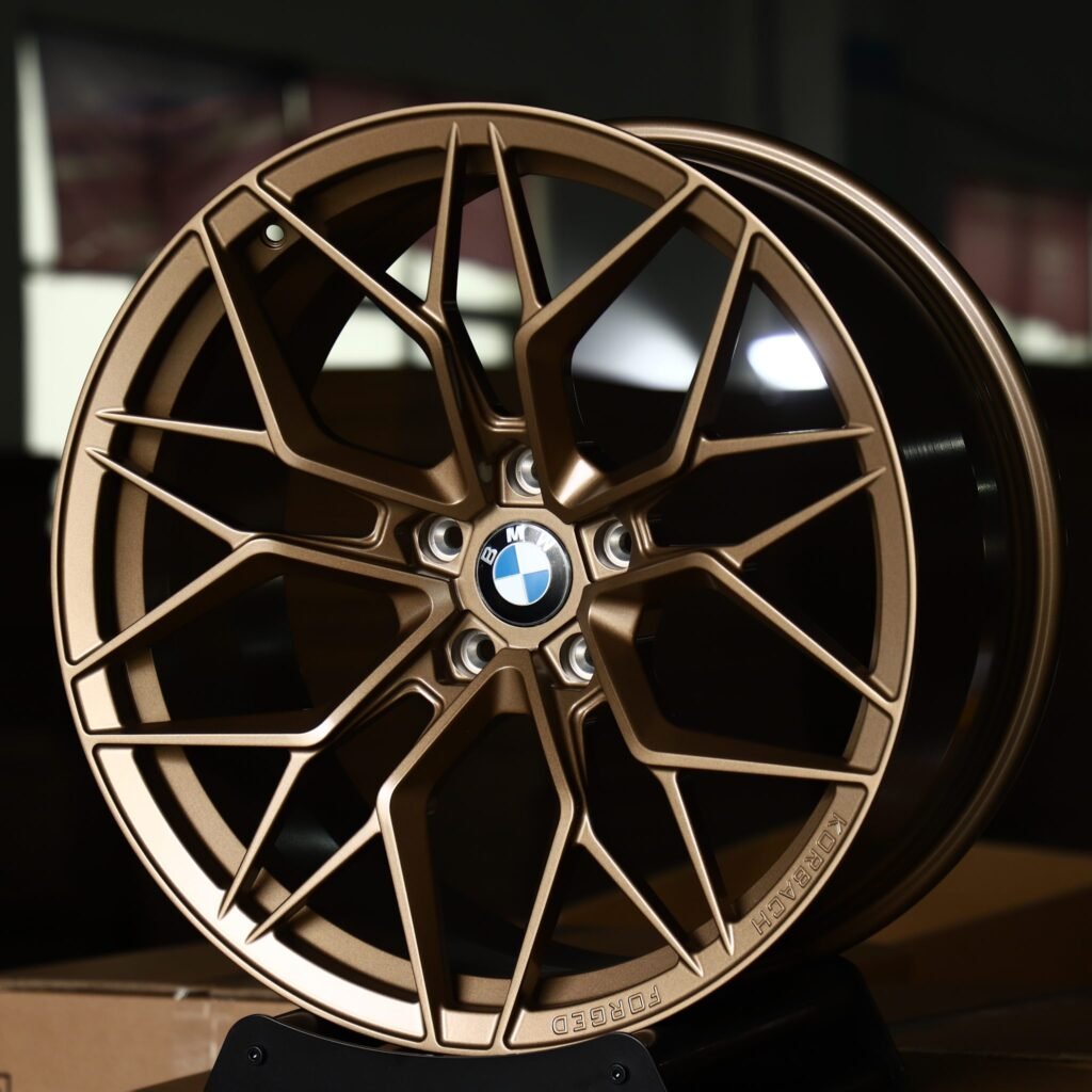 BMW 7 Series wheels – Matte Bronze Y-Spoke Mesh (BMW OEM-Style), angled view