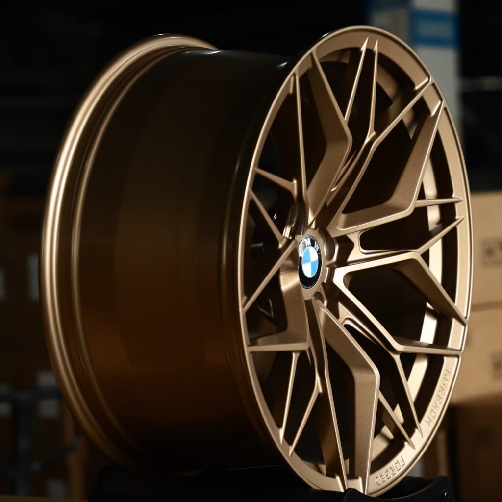 5x120 wheels – Matte Bronze Y-Spoke Mesh (BMW OEM-Style), side view
