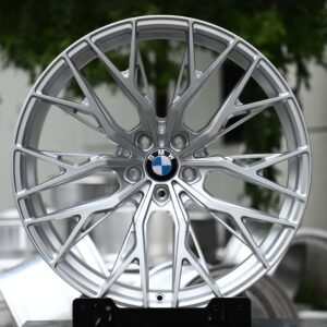 BMW OEM-Style Matte Silver Y-Spoke Mesh Concave Forged Wheels – BMW 5 Series / 7 Series Fitment (5-Lug)