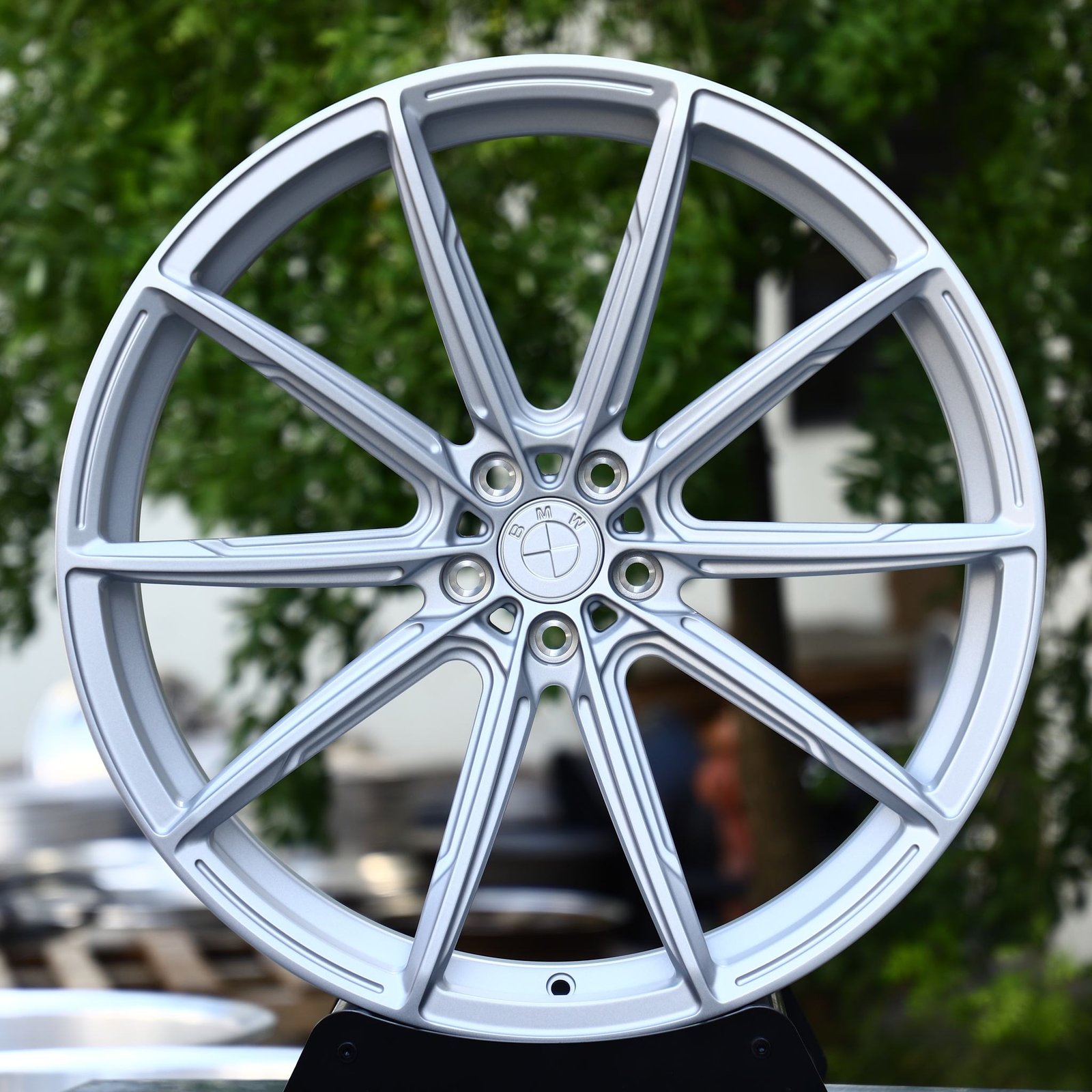 BMW Z4 wheels – Silver 10-Spoke (BMW OEM-Style), front view