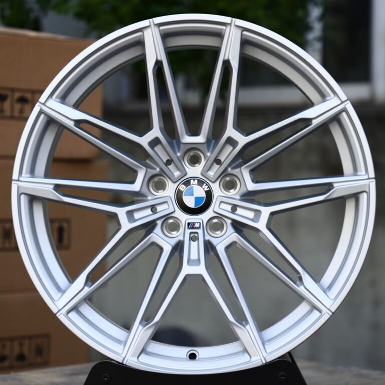 BMW M5 wheels – Silver Multi-Spoke (BMW OEM-Style), front view