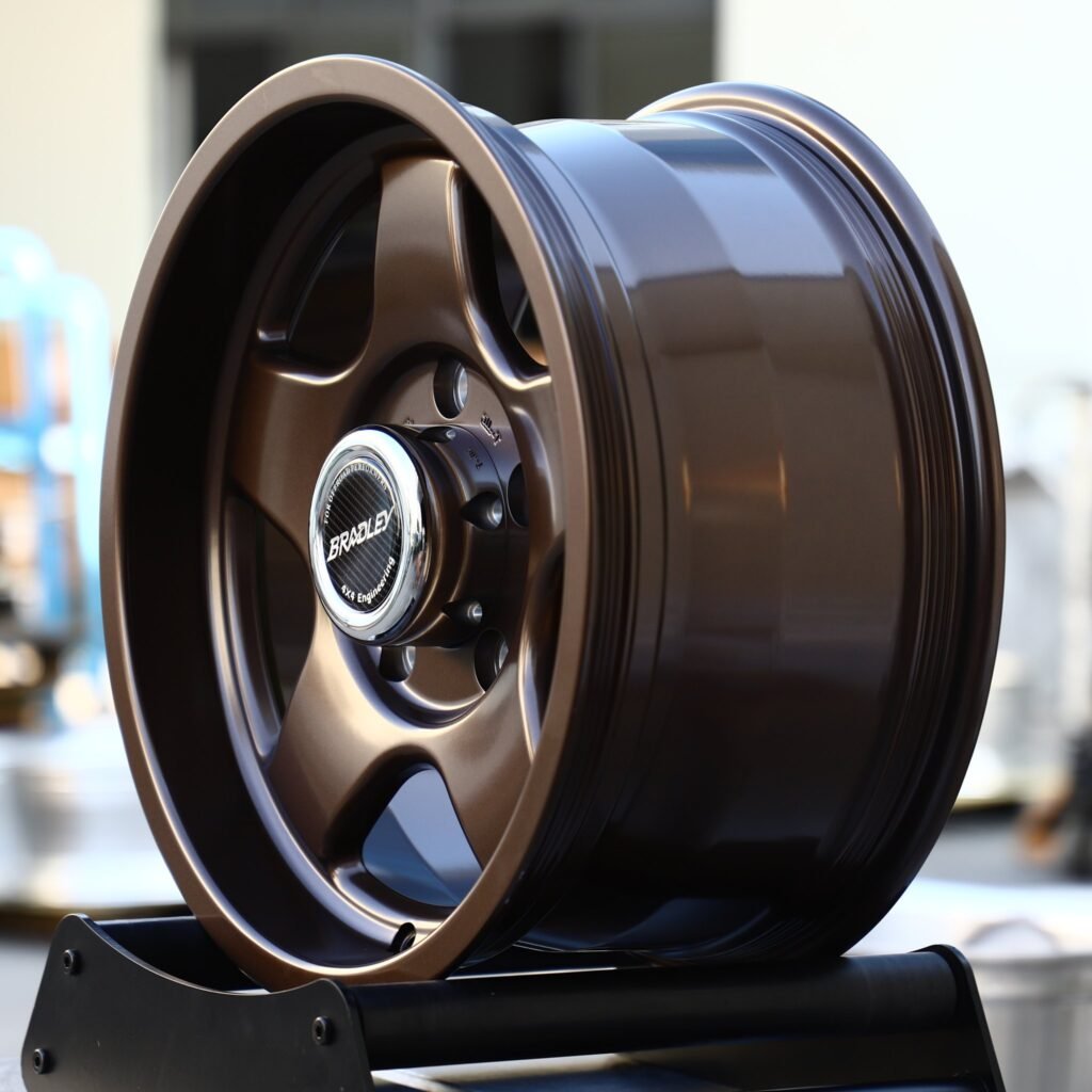 5x127 wheels – Bronze 5-Spoke (Bradley-Style), side view