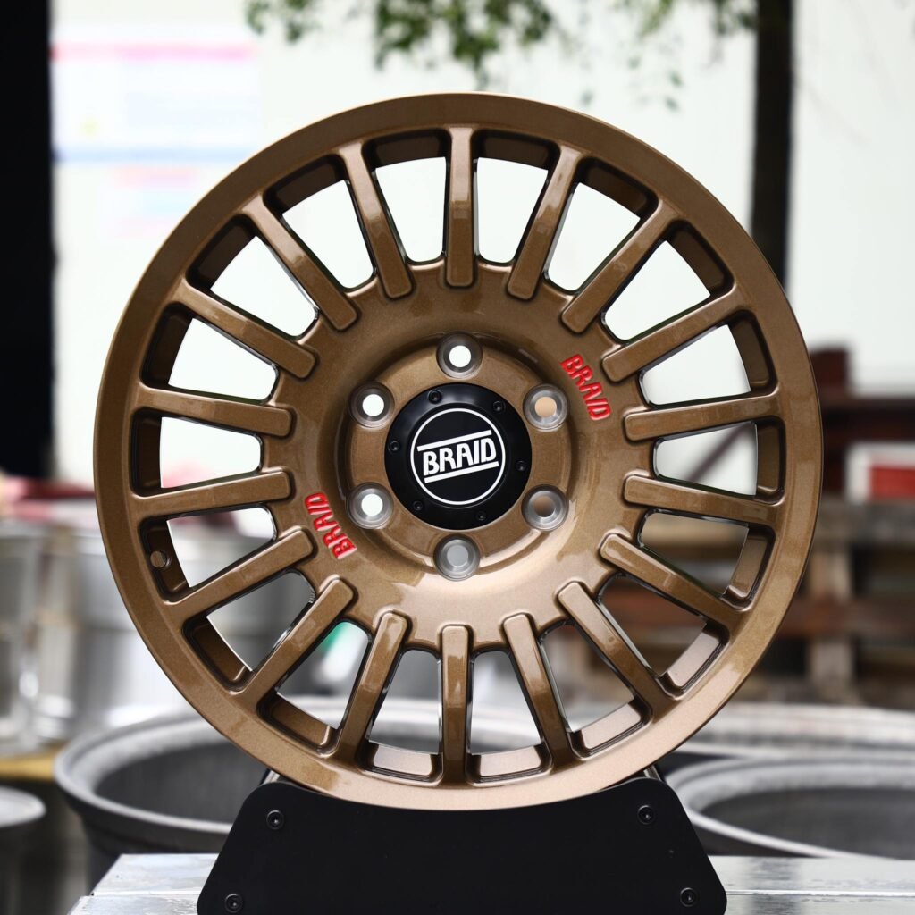 Toyota Land Cruiser wheels – Bronze 20-Spoke Rally (Braid-Style), front view