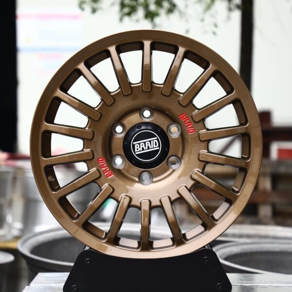 Toyota Land Cruiser wheels – Bronze 20-Spoke Rally (Braid-Style), front view