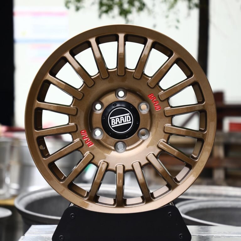 Toyota Land Cruiser wheels – Bronze 20-Spoke Rally (Braid-Style), front view