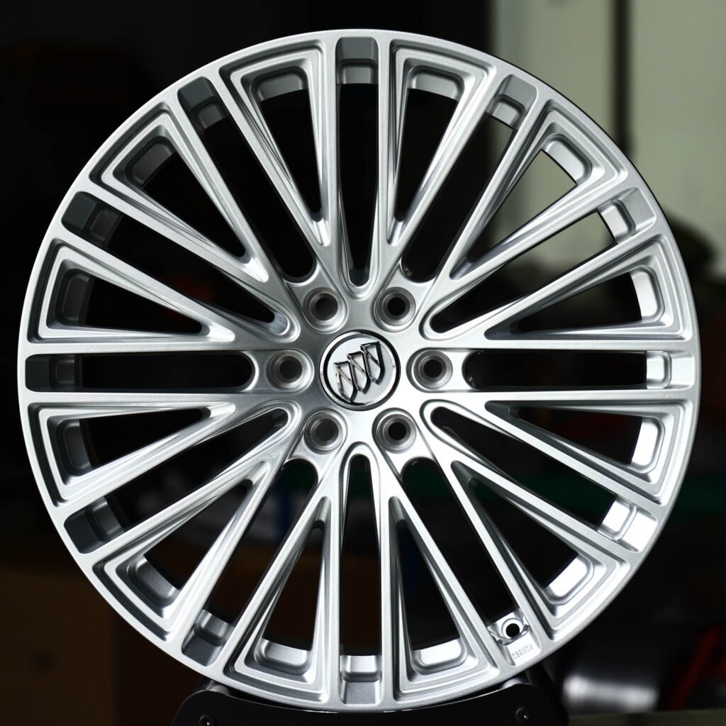 Buick LaCrosse wheels – Silver Multi-Spoke (Buick OEM-Style), front view
