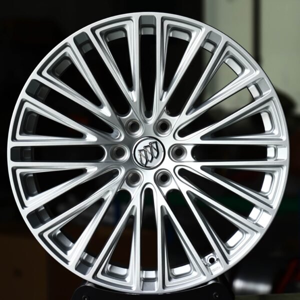 Buick LaCrosse wheels – Silver Multi-Spoke (Buick OEM-Style), front view