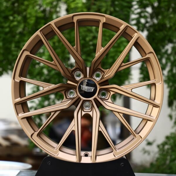 Cadillac CT6 wheels – Matte Bronze 10 Y-Spoke (Cadillac OEM-Style), front view
