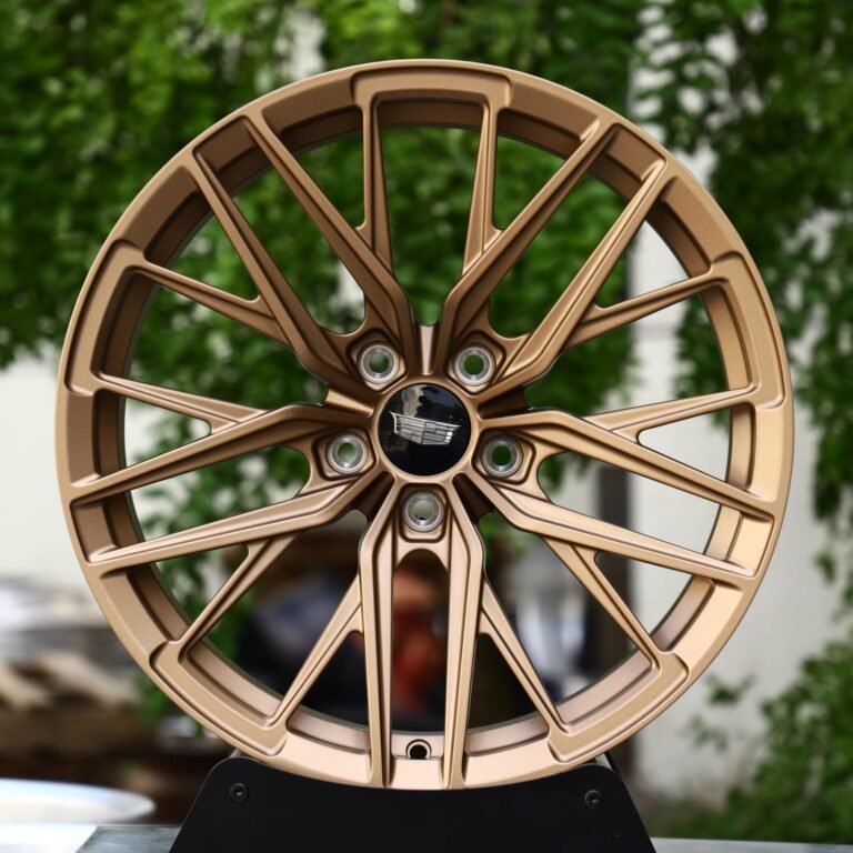 Cadillac CT6 wheels – Matte Bronze 10 Y-Spoke (Cadillac OEM-Style), front view