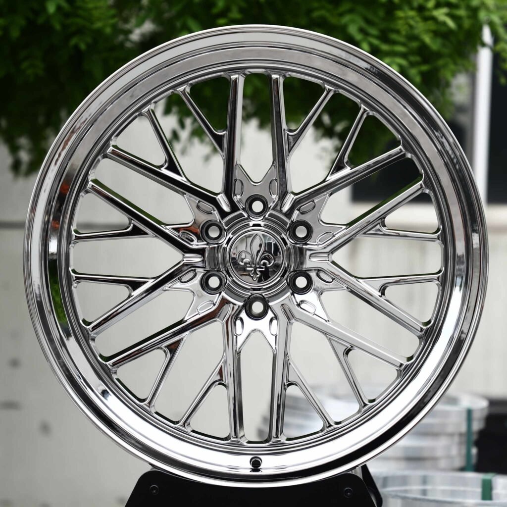 Chevrolet Tahoe wheels – Chrome Mesh Deep Lip, front view