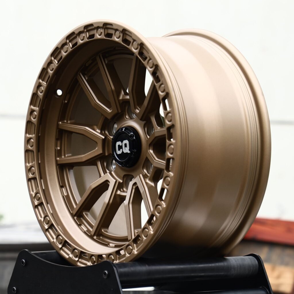 6x139.7 wheels – Bronze 12-Spoke Bolt Ring (CQ-Style), side view