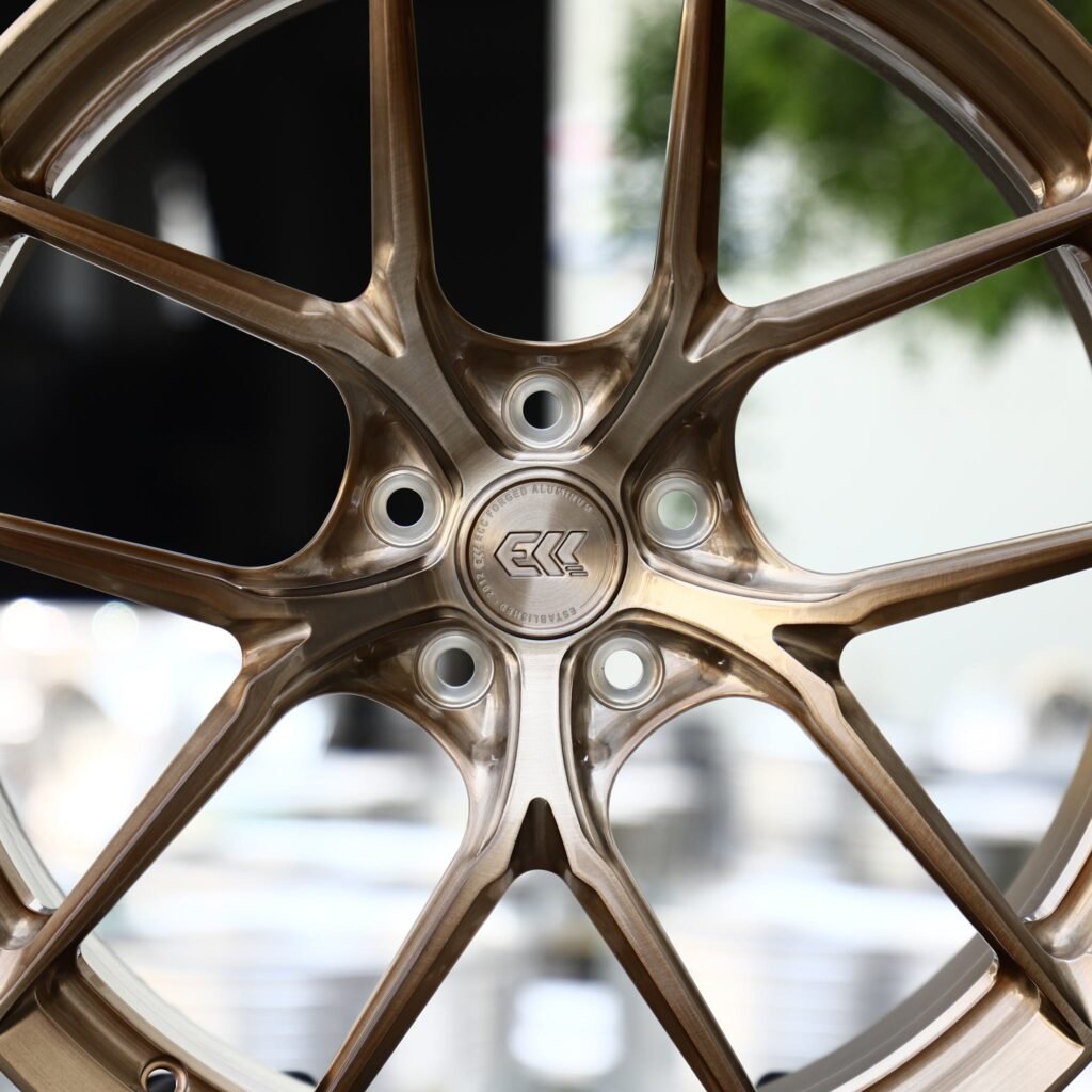 5x114.3 wheels – Transparent Bronze Brushed 5 Y-Spoke (ECC-Style), side view