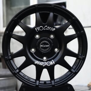 EVO Corse-Style Matte Black 12-Spoke Rally Off-Road Forged Wheels – Jeep Wrangler JL / Gladiator Fitment (5-Lug)