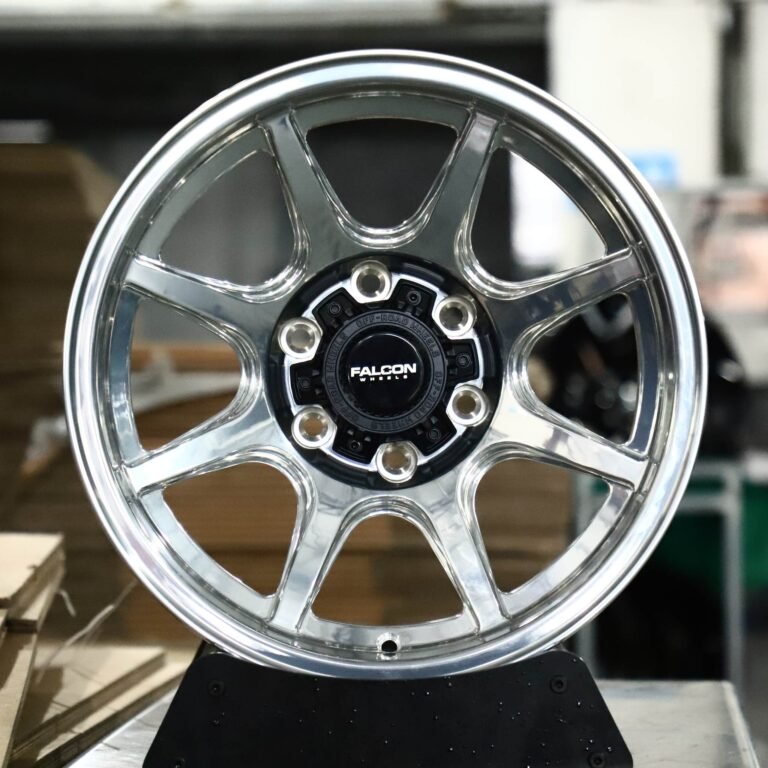 Ford F-150 wheels – Polished 7-Spoke (Falcon-Style), front view