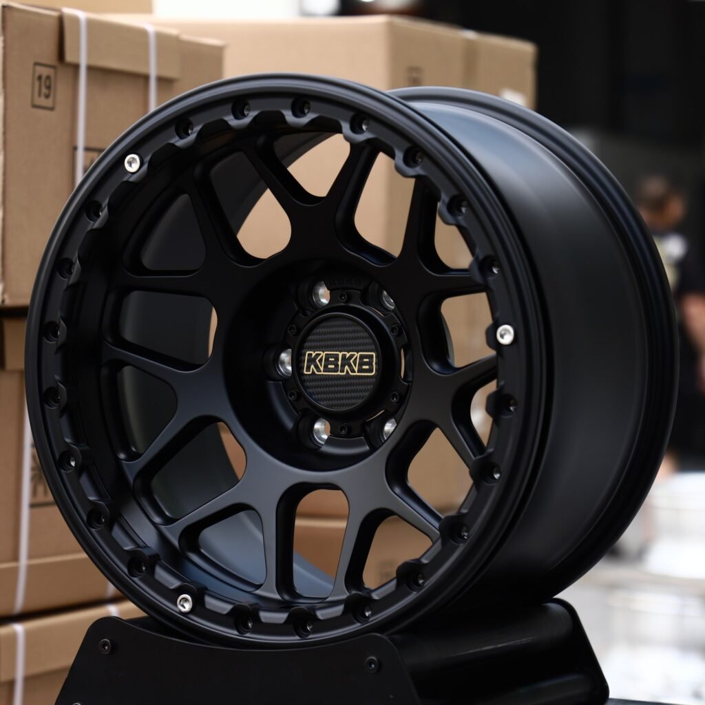 Chevrolet Silverado 1500 wheels – Satin Black Y-Mesh, angled view
