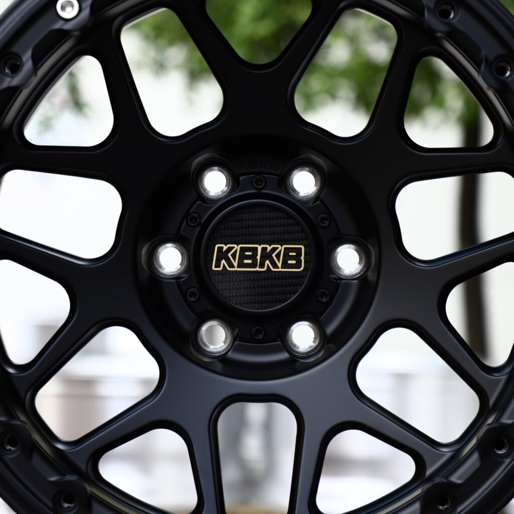 Toyota Tacoma wheels – Satin Black Y-Mesh, lip and barrel detail