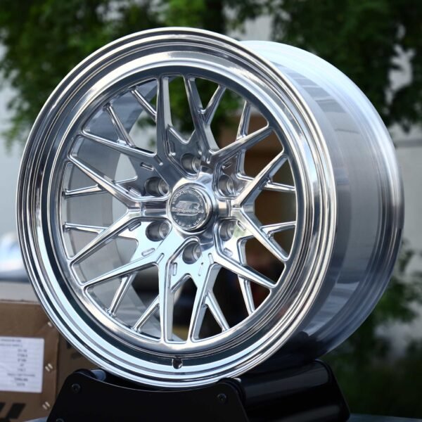 Ford F-150 wheels – Polished Y-Mesh Deep Lip, front view