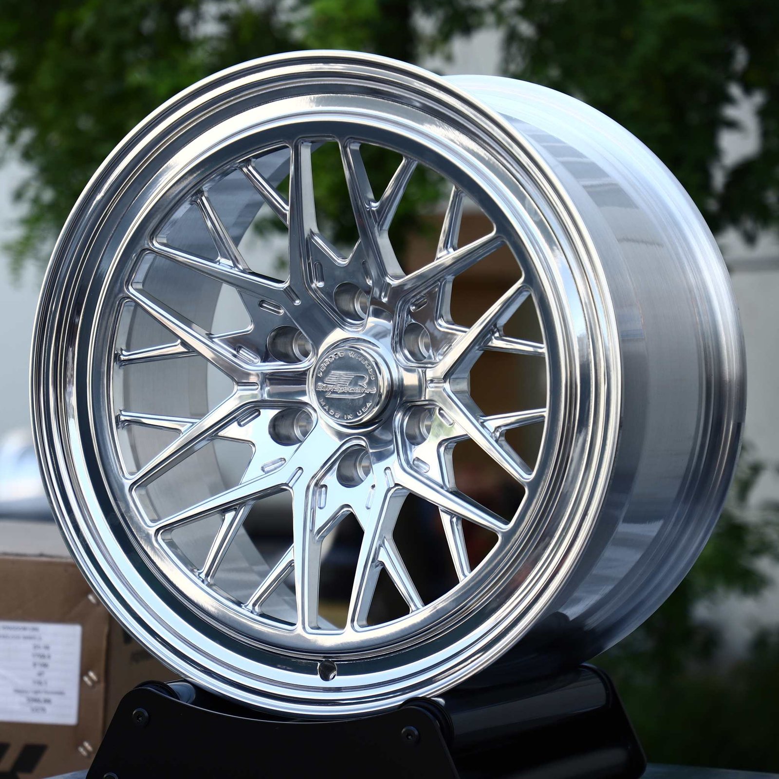 Ford F-150 wheels – Polished Y-Mesh Deep Lip, front view