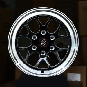 Ford F-150 / Silverado 1500 Off-Road Forged Wheels – Gloss Black / Milled 10-Spoke Polished Lip (6-Lug)