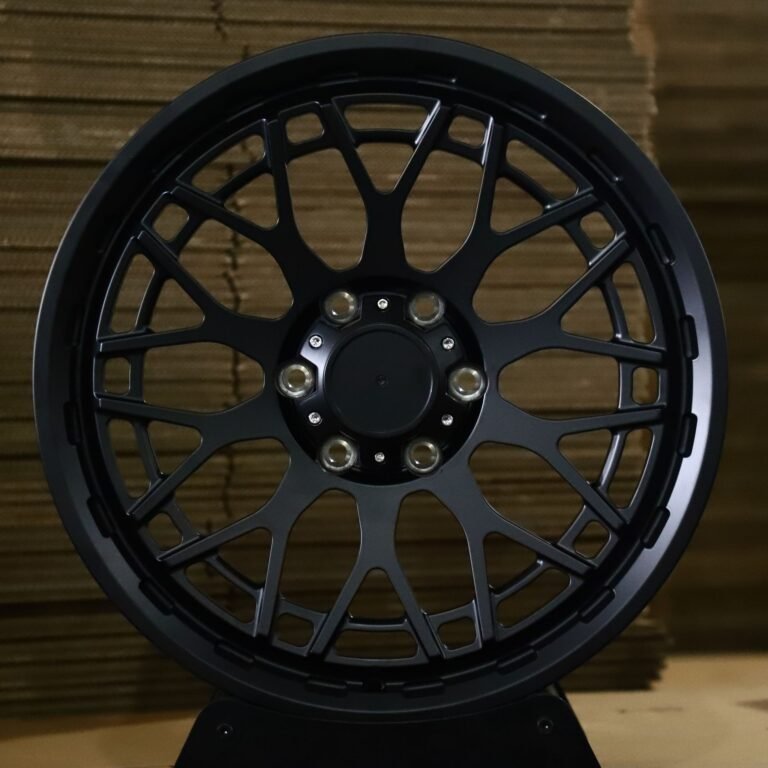 Ford F-250 Super Duty wheels – Matte Black Mesh, front view