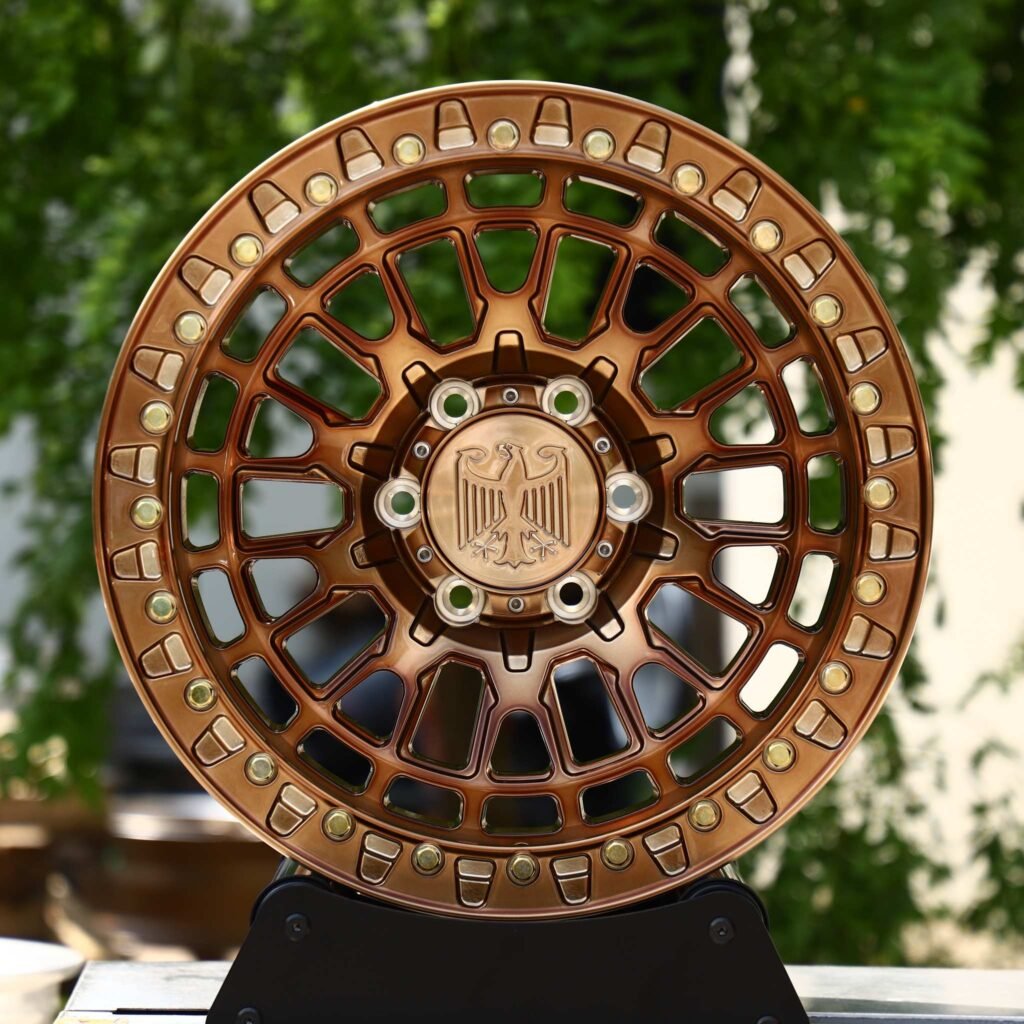 Ford F-250 Super Duty wheels – Bronze Mesh Bolted Ring, front view