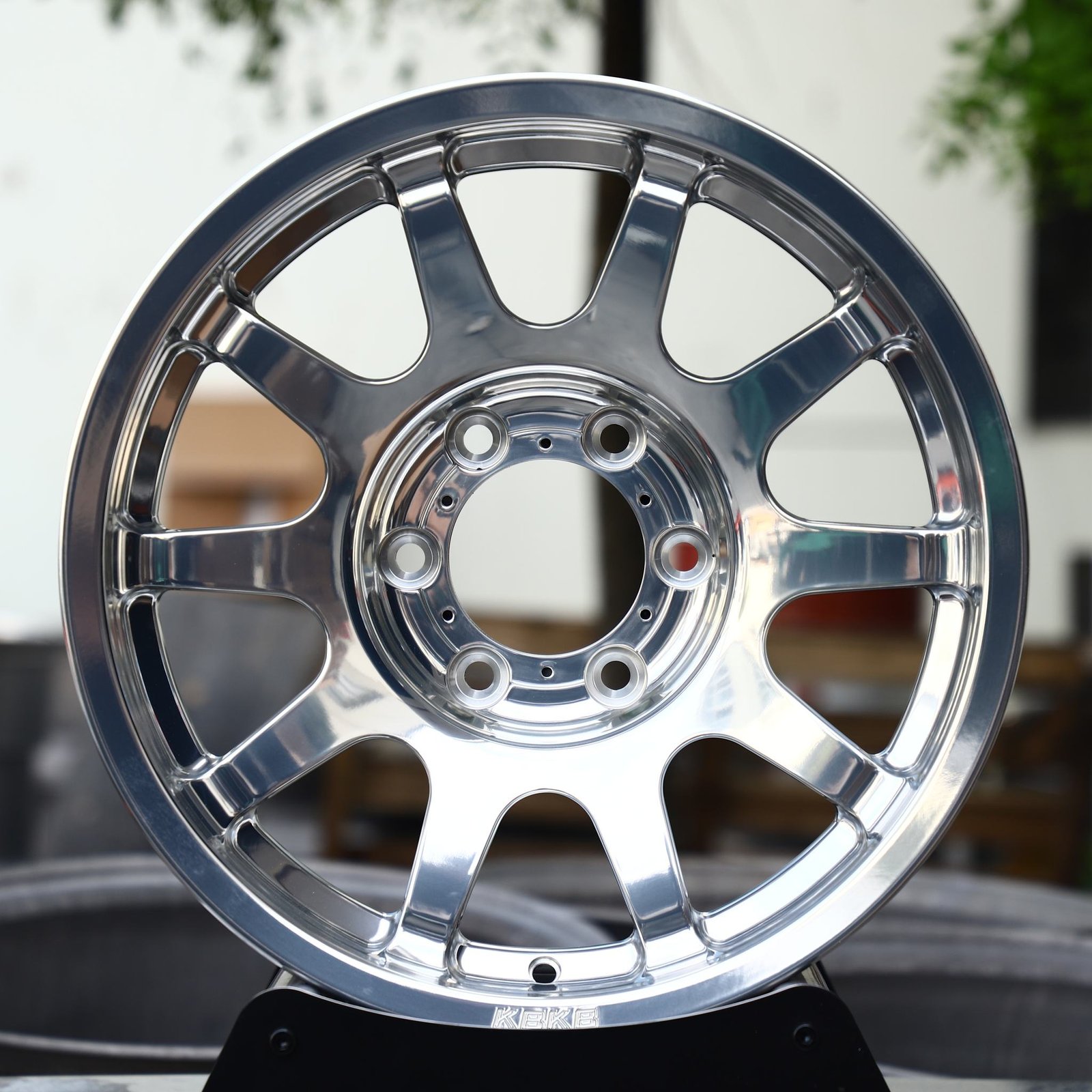Ford F-250 Super Duty wheels – Polished 5 Y-Spoke, front view