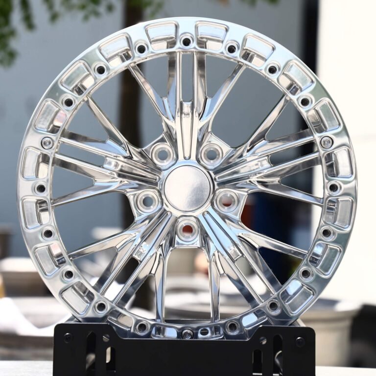 Ford Mustang wheels – Polished 10 Y-Spoke, front view