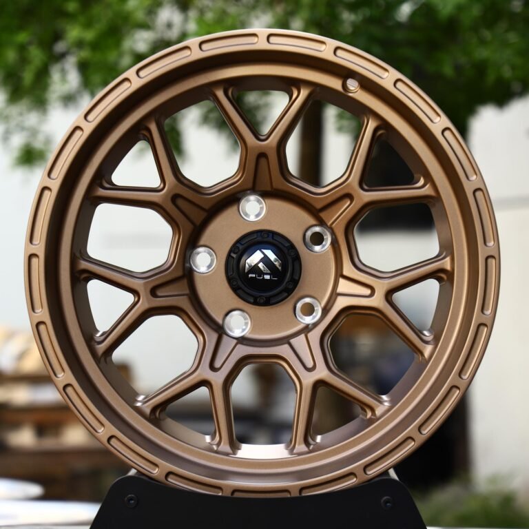 Jeep Wrangler wheels – Bronze Mesh Multi-Spoke (Fuel-Style), front view