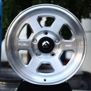 Fuel-Style Brushed Silver 6-Spoke Off-Road Forged Wheels – Jeep Wrangler JL / Gladiator Fitment (5-Lug)