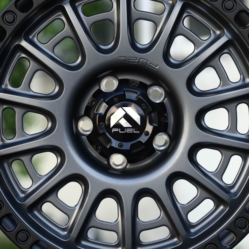5x127 wheels – Gunmetal Multi-Spoke Bolted Ring (Fuel-Style), side view