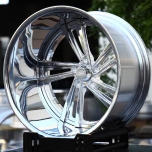 GMC OEM-Style Polished Directional Twin-Spoke 2-Piece Deep Lip Forged Wheels – GMC Terrain Fitment (5-Lug)