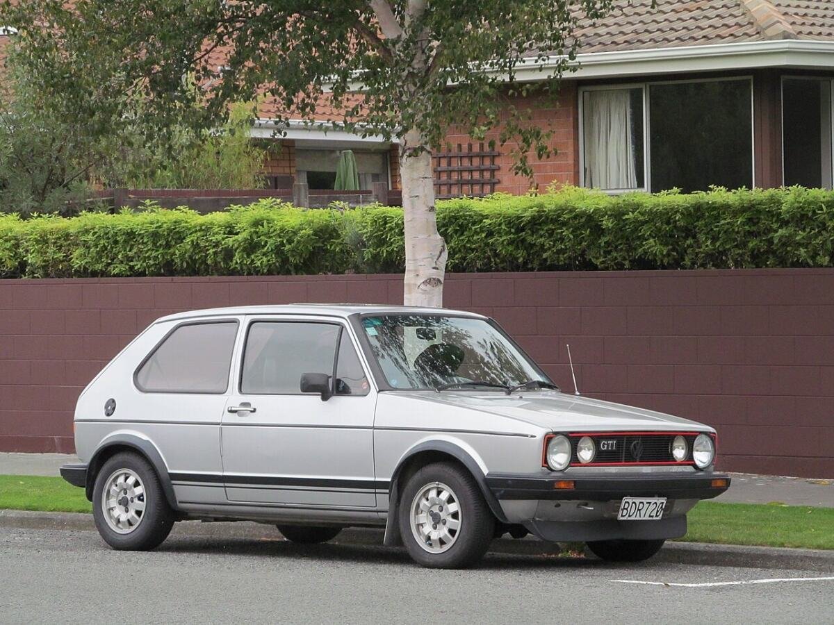 Silver 1982 Mk1 Volkswagen Golf GTI on its original 13-inch 4x100 wheels