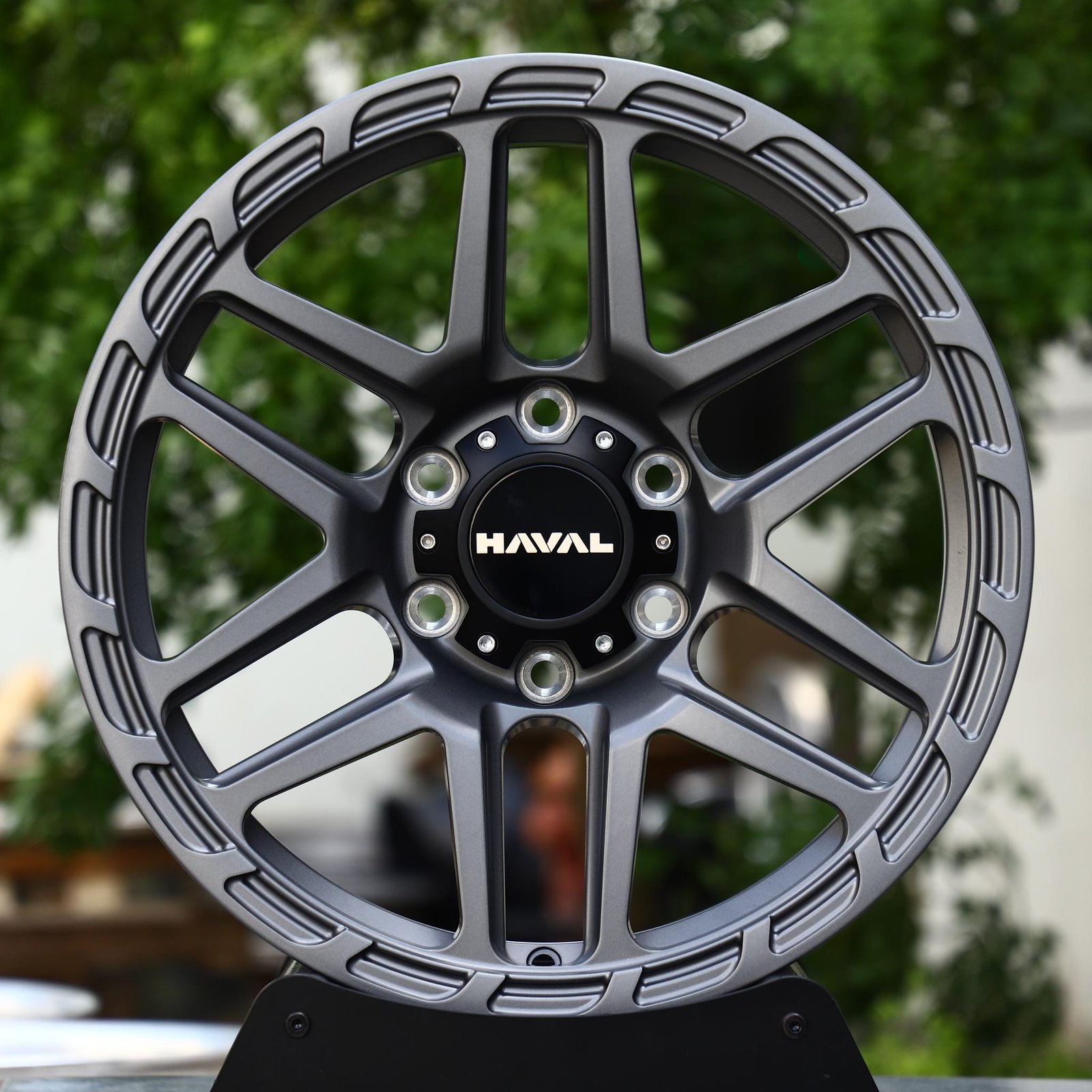Haval H9 wheels – Gunmetal 10-Spoke (Haval OEM-Style), front view