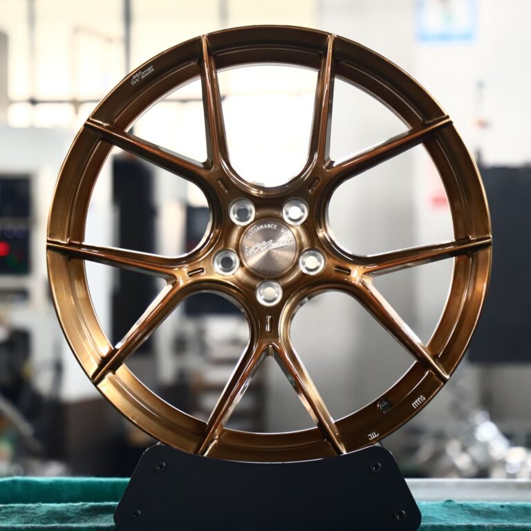 Honda Civic wheels – Transparent Bronze Brushed 5 Y-Spoke, front view
