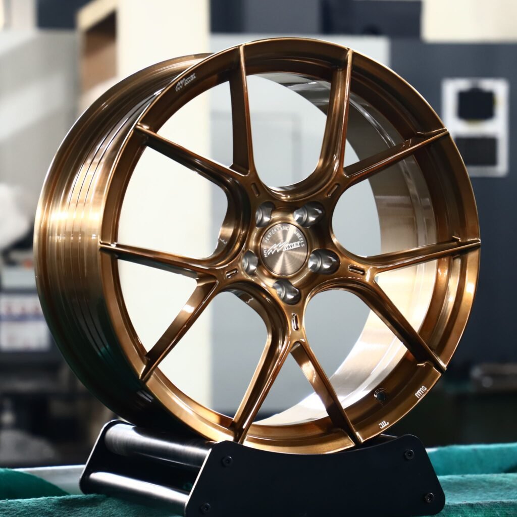 Honda Accord wheels – Transparent Bronze Brushed 5 Y-Spoke, angled view