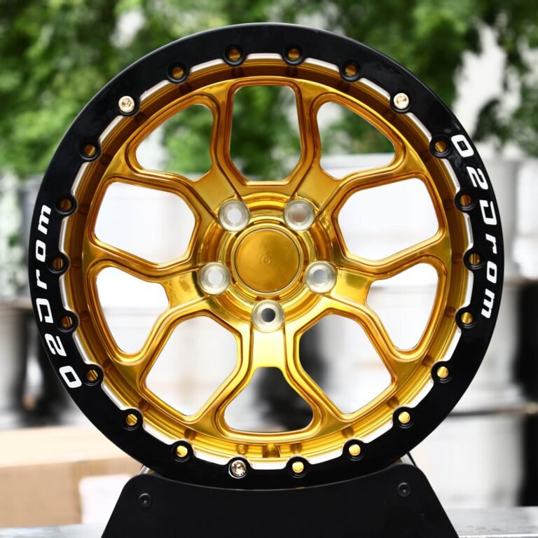Honda Civic wheels – Transparent Gold 5-Spoke, front view