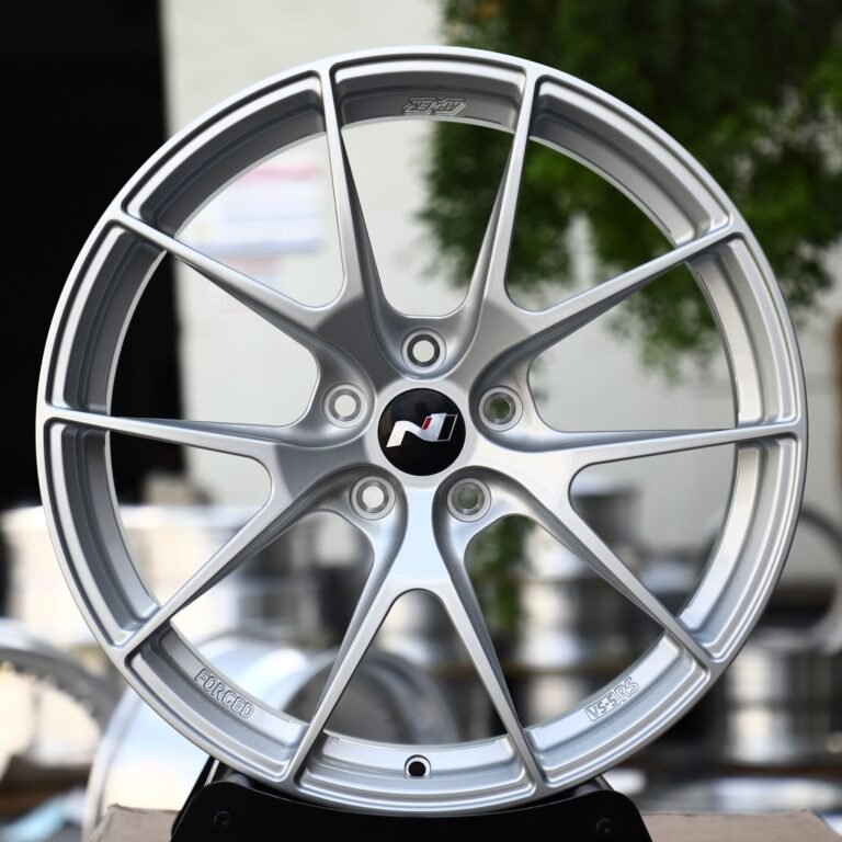 Hyundai Elantra N wheels – Hyundai N Style Bright Silver 10-Spoke, front view